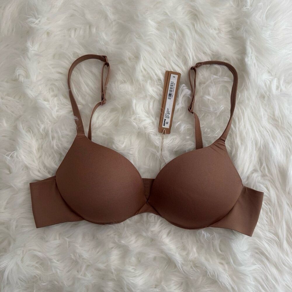Skims Ultimate Pushup Plunge Bra Sienna Size 32B